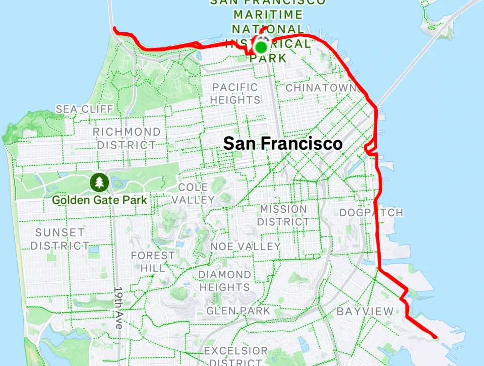 First Run: 30 miles through San Francisco